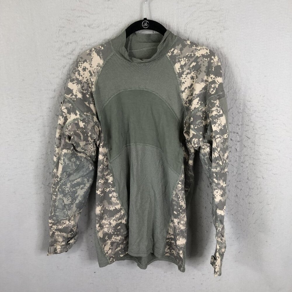 Massif Army Combat Shirt Mens Medium Camo Flame Resistant Tactical Military